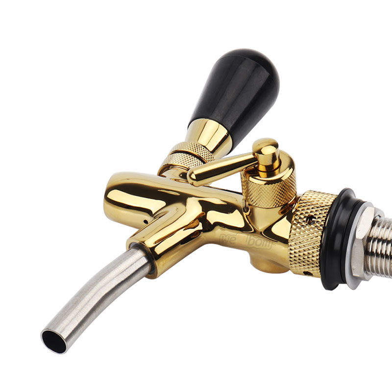 Chrome 100mm Shank Beer Dispenser Adjustable Draft Beer